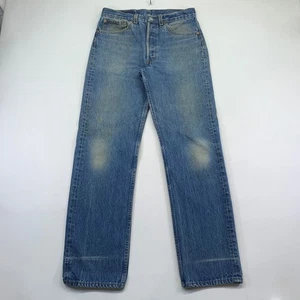 Vintage 90s Levis 501xx Button Fly Jeans Mens W32 L34 Made in USA Denim Straight - Picture 1 of 18