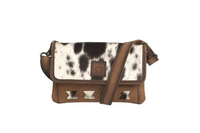 Bolso Bandolera STS Ranchwear Para Mujer Roswell Harper Tostado Cuero de Vaca OS Foto 1 de 4