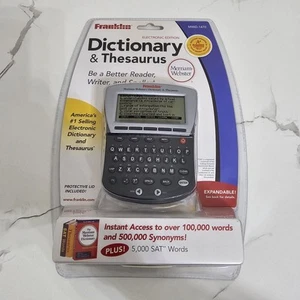 Franklin Dictionary & Thesaurus Electronic Merriam-Webster SAT MWD-1470 - Photo 1 sur 6