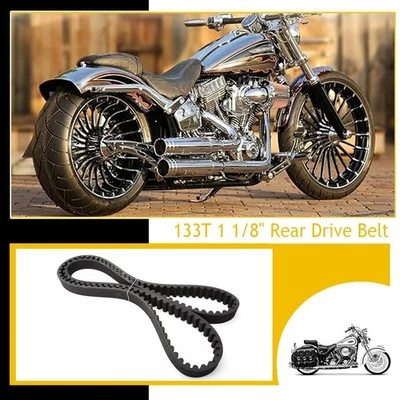 Correa de transmisión trasera 133T 1 1/8" para Harley Dyna FXD Super Glide Fxdl réplica 40015-00 Foto 1 de 4