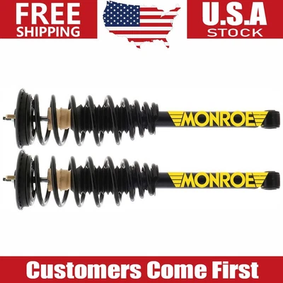 Par de puntales de suspensión traseros Monroe y muelle helicoidal para Mitsubishi Galant 1999-2003 Foto 1 de 2