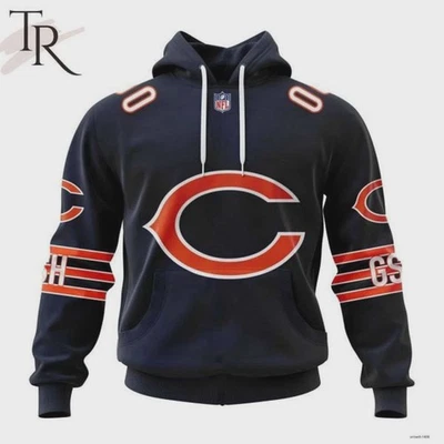 Personalized Chicago Bears Hoodie 2025 Pullover Unisex Size Christmas Gift - Image 1 of 4