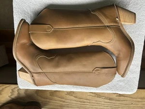 Frye Damen hellbraune Leder Cowgirl Stiefel Größe 5,5 B - Bild 1 von 4