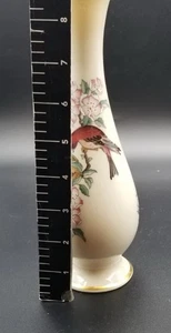 Lenox Serenade Knospe Vase Floral Vogel 8,5 cm hoch mit 24K Goldrand - Bild 1 von 7