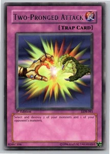 Two-Pronged Attack - Rare LOB-061 1st Edition - Picture 1 of 1