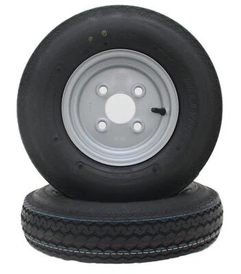 2x Komplettrad 4.80 / 4.00-8 Ind. 70M 8 Zoll Anhänger Rad Reifen Felge Goodride - Bild 1 von 4