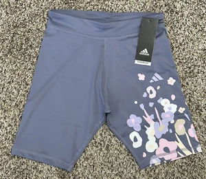 New Adidas Girls Aeroready Shorts Athletic Regular Fit Sz 14 LARGE (D21) - Picture 1 of 5