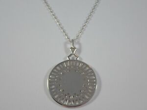 LINKS OF LONDON STERLING SILVER 31" CHAIN NECKLACE & ENGRAVABLE TIMELESS PENDANT