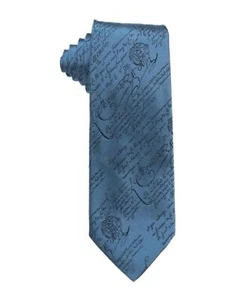 Berluti 270 $ neue schmale Scritto-Krawatte blau blau blau Ciel Jacquard Seide 2,9 Zoll 7,5 cm - Bild 1 von 3