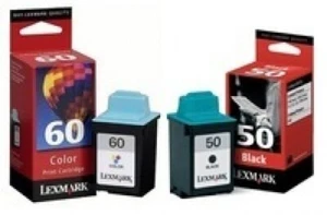 New Genuine Sealed Bag Lexmark 60 Color and 50 Black Inkjet Cartridges - Picture 1 of 1