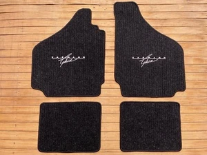 For VW Karmann Ghia type 14 -34 Floor mats carpet Ribbed Black Set of4 1955-74 - Picture 1 of 3
