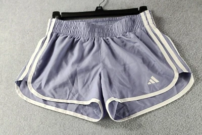 Pantalones Cortos de Natación Adidas Para Mujer Talla XS Gris Blanco Aeroready Rayas Cordón 3" Foto 1 de 4