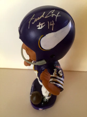 FRED COX, NFL Minnesota Vikings GREAT Limited Ed. SIGNED Bobblehead - (New) Cover