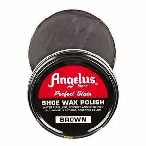 Angelus Brand Shoe Wax Polish in Brown 3 Fl. Oz. - Picture 1 of 2