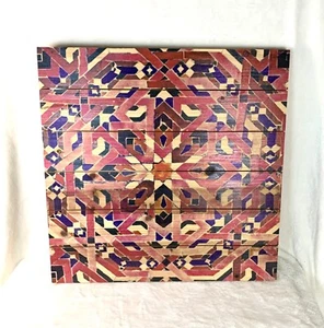 24" x 24" PARVEZ TAJ Handmade Fine Art - Authenticity Certificate Attached - Picture 1 of 4