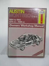 Haynes - Austin Montego 1.3 & 1.6 - 1984 to 1985 - Owners Workshop Manual - 682