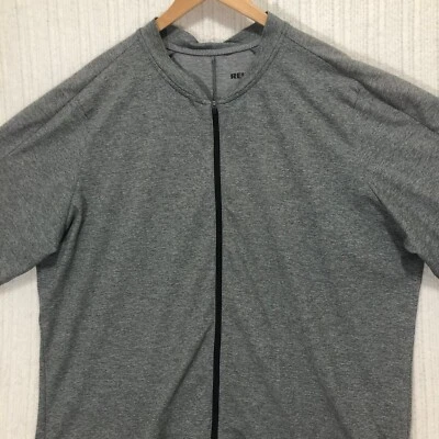 REI Co-op Full Zip Jacket Athletic Training Running Gray Short Sleeve XXL - Image 1 of 4
