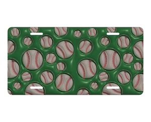 Inflated Baseball Novelty Car License Plate - Picture 1 of 6