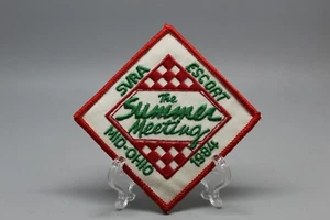 SVRA ESCORT THE SUMMER MEETING MID-OHIO 1984 EMBROIDERED PATCH VINTAGE NOS - Picture 1 of 2