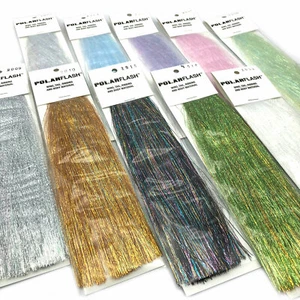 POLARFLASH - Fly Tying Polar Flash Material Flashabou - 10 Colors Available NEW! - Picture 1 of 12