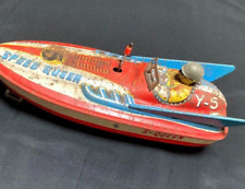 Yonezawa Tin Toy Boat Speed Queen Y-5 F/S FEDEX
