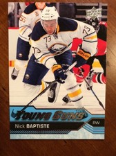 2016-17 UD Hockey Series 2 Young Guns #477 Nick Baptiste