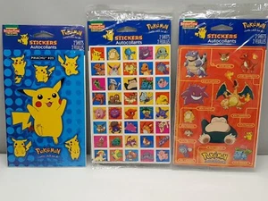 Pokemon Sticker 3 Packs Sticker Set Lot D Pikachi Blastoise Eevee Charizard - Bild 1 von 8