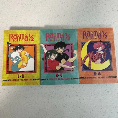 RANMA 1/2 - Vols 1-6 MANGA By Rumiko Takahashi OMNIBUS - NEW Paperback Set - Image 1 of 4