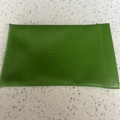 KATE SPADE NEW YORK Green Sunglasses Pouch Protection Case Squeeze Top Open - Image 1 of 4
