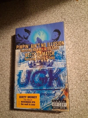 UGK Pimpin Ain't No Illusion Belt To Match Cassette Tape Single Brand New Sealed - Image 1 of 4