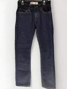 Levi 511 Kids Slim Jeans Size 12 Dark Wash 5 Pocket - Picture 1 of 9