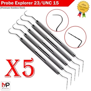 Herramienta de diagnóstico de doble extremo Dental Perio Explorer 23 sonda UNC 15 marca de color - Imagen 1 de 4
