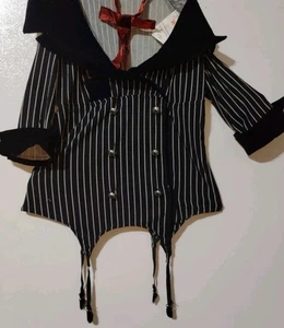 Costume bambola gangster Rubini adulto anni 20, grande include gonna e girocollo. - Foto 1 di 6
