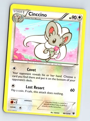 Cinccino (88) -XY - Fates Collide - Image 1 of 2