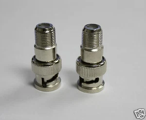10 Stck. F-Typ Buchse auf BNC-Stecker Koaxialkabel Stecker - Bild 1 von 1