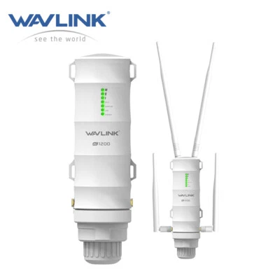 Repetidor WiFi sem fio externo Wavlink AC1200 alto ganho AP 2.4&5G extensor de alcance - Imagem 1 de 4