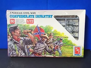 1988 AMT Ertl 1/72 American Civil War Confederate Infantry #8657 Sealed - Picture 1 of 7
