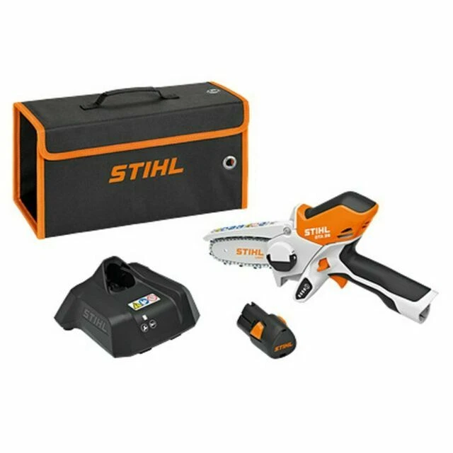 STIHL GTA 26 Set Potatore con Batteria AS 2 e Caricatore AL 1 - Arancione/Nero