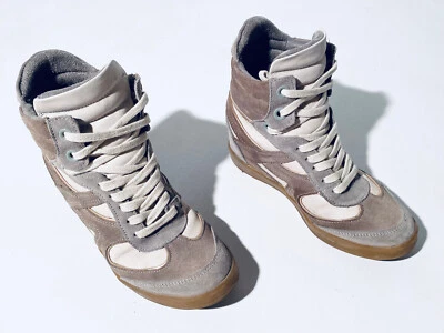 Bronx Wedge-Sneaker in Grau - Gr. 37 - Wildleder — 第 1/4 张图片