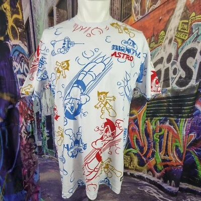 Lote 29 X Camisa Astro Boy Estampada Completa Blanca Hombre Talla Grande Nueva Con Etiquetas (C23) Foto 1 de 4