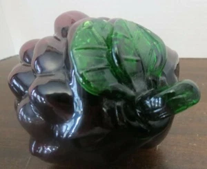 Vintage Murano Style Hand Blown Glass Fruit - Purple Grapes #1 - Picture 1 of 8