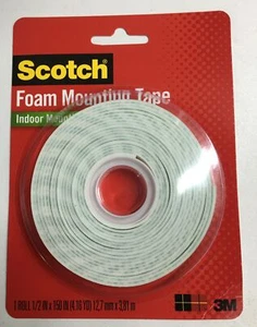 Scotch Foam Mounting Tape 12.7mm X 3.81mtr mounting tape & Double Sided tape - Picture 1 of 3