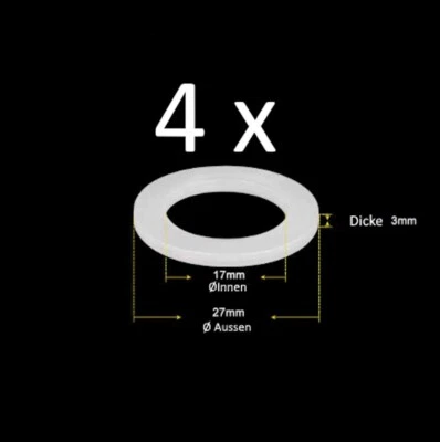4 Stück Dichtung für Bielmeier Zapfhahn Glühwein Ablass Auslauf Einkochautomat - Bild 1 von 3