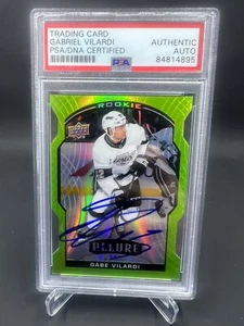 Gabe Vilardi Signed 2020-21 Upper Deck Allure Green Quartz RC IP Auto PSA/DNA - Picture 1 of 2