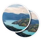 2x Vinyl Stickers Lac de Serre-Pon��on Lake French Alps France #53023