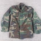 US Army Woodland M-65 Field Jacket Coat Cold Weather Camo Small Reg Made In USA