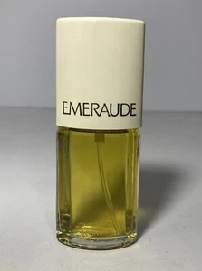 Vintage Coty Emeraude Perfume 1.5 fl oz Spray Crescent Bottle - Picture 1 of 8