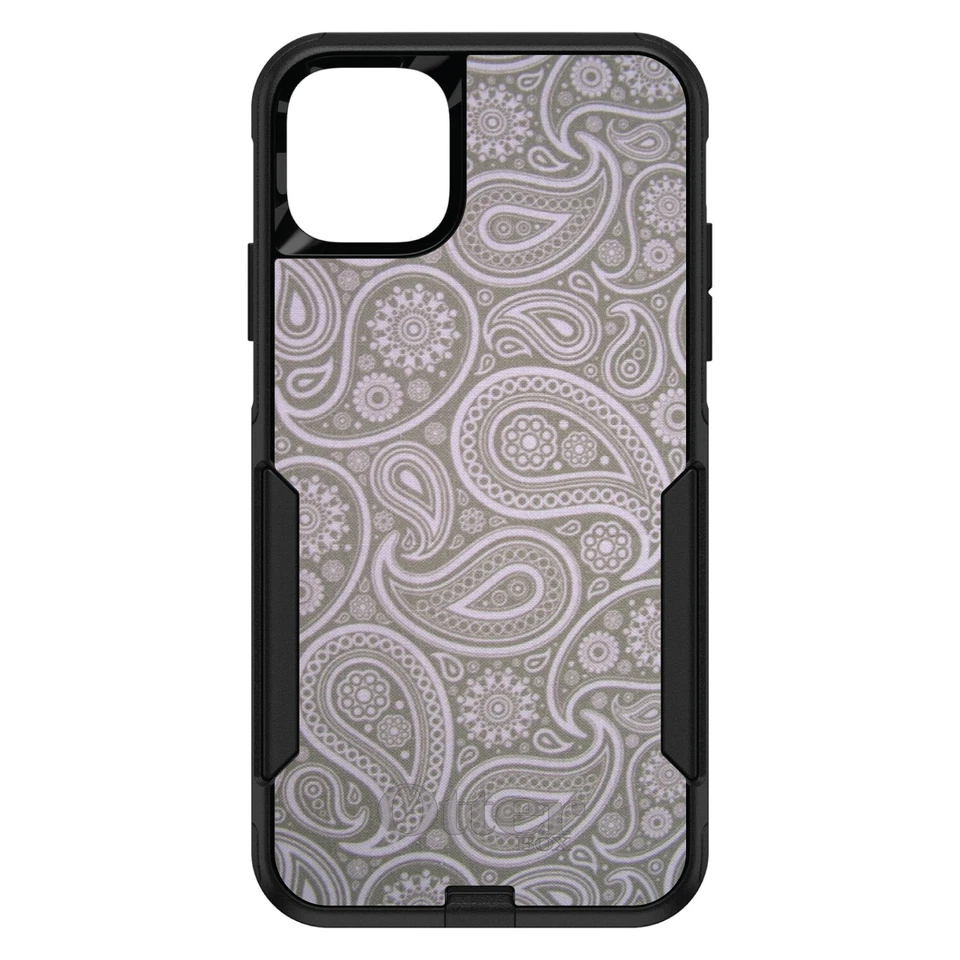 OtterBox Commuter for Apple iPhone (Pick Model) Grey Black Paisley - Image 1 of 1