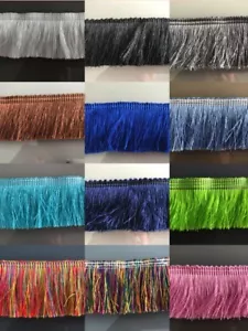 Quaste Fransenborte 4 cm 1 1/2 Zoll Tropfen **19 VERSCHIEDENE FARBEN ** x 1 Yard - Bild 1 von 20