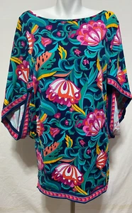 Trina Turk Garden Floral Women Beach Tunic Dress Cover Up Large NWT NEW $152. - Picture 1 of 6